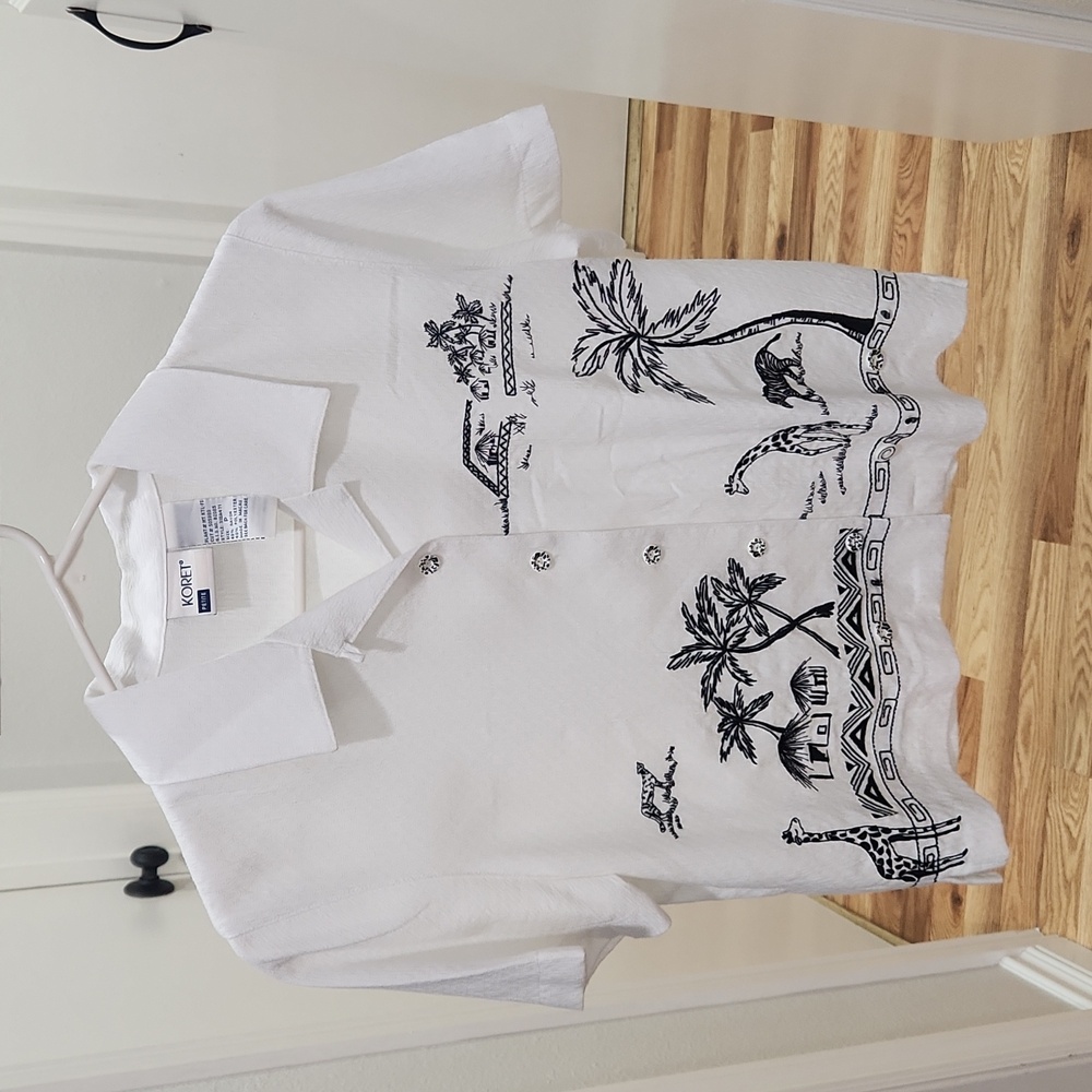 Koret vintage button down top size petite